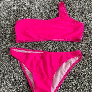 Pink one strap bikini from SHEIN, never worn